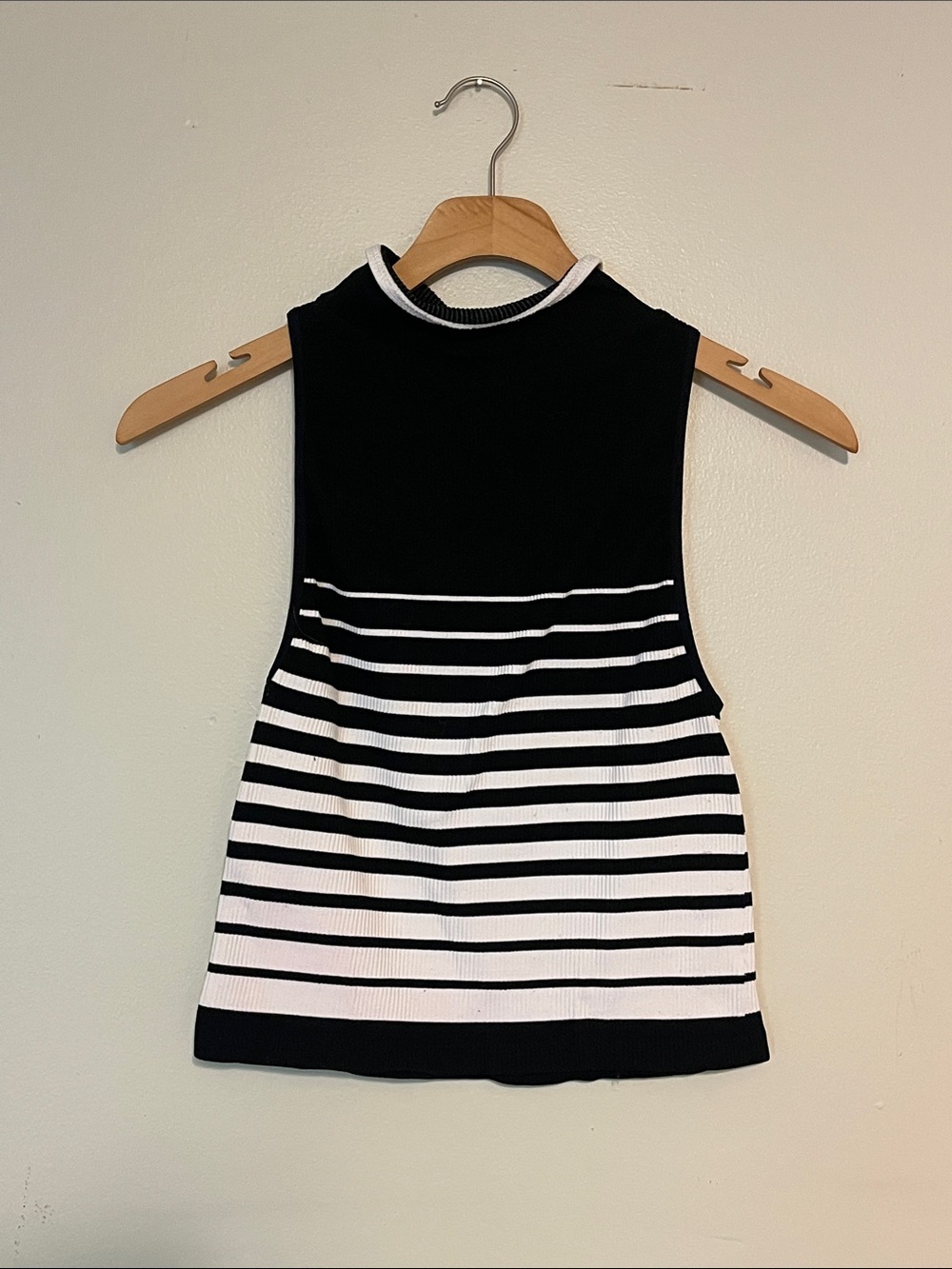 Free People Black & white striped tank